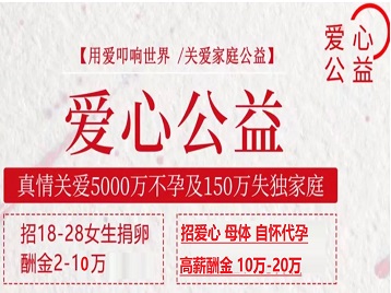 巫山捐卵助孕生子 爱心志愿者招募